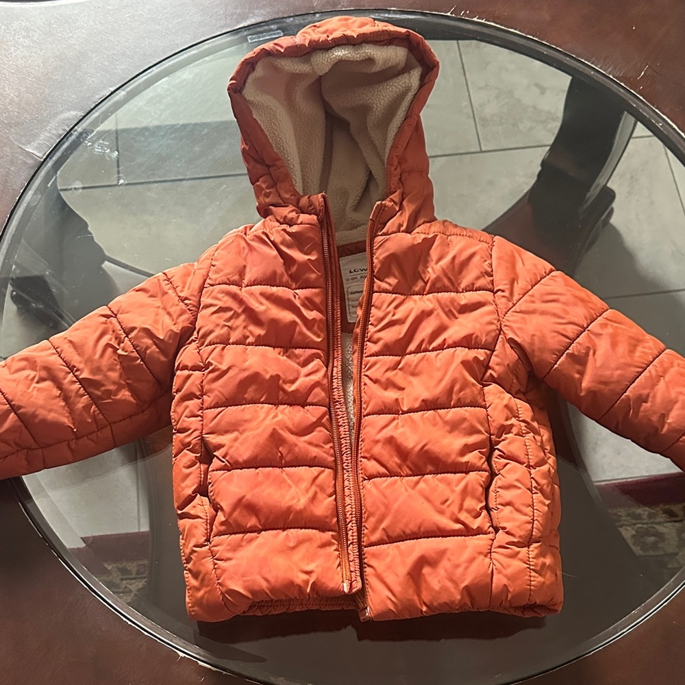Orange Kids Puffer Jacket